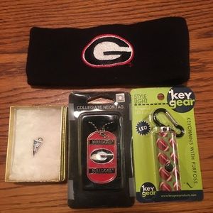 Georgia neck tag and charm